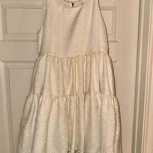 GB Girls Cream Tiered Kids Dress